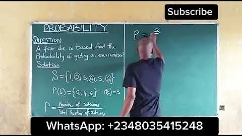 Probability of a Fair Die @content-academy #probability
