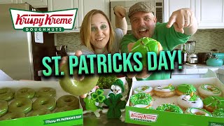ALL OF the St. Patricks Day Donuts from Krispy Kreme | Going green!