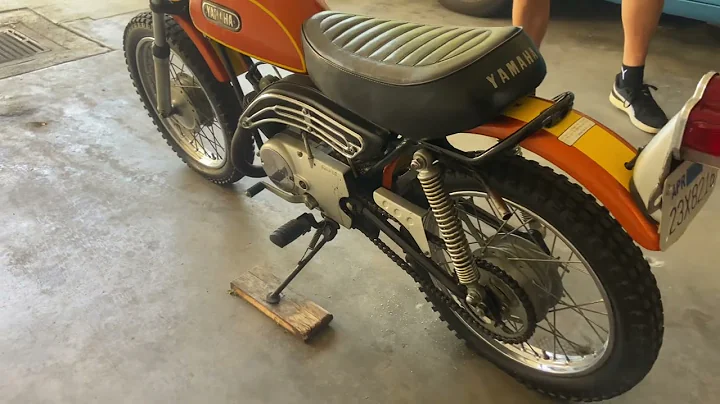 1971 Yamaha JT1 Mini Enduro cold start 