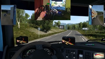 Euro Truck Simulator 2 (Thrustmaster T300) turn signals and tachometr Simhub