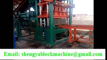 QT5-20 paving block machine, automatic hydraulic cement block making machine