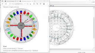 Synchronous motor load angle simulation with QuickField FEA software screenshot 1