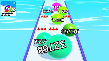 Ball Run Infinity Number Up To (128M, 256M, 512M, 1024M) ! All Levels Gameplay Part 50 android, ios