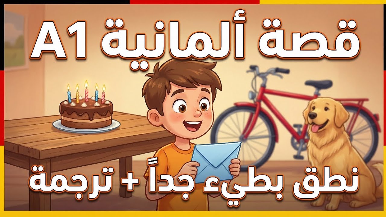 تعلم الألمانية من الصفر: أسهل قصة ممتعة للمبتدئين (مترجمة بالعربية) 🇩🇪
