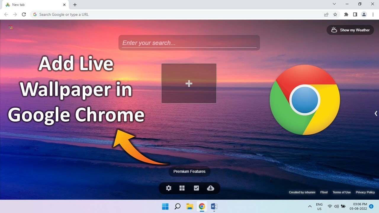 How To Add Live Wallpaper To Google Chrome New Tab Page YouTube