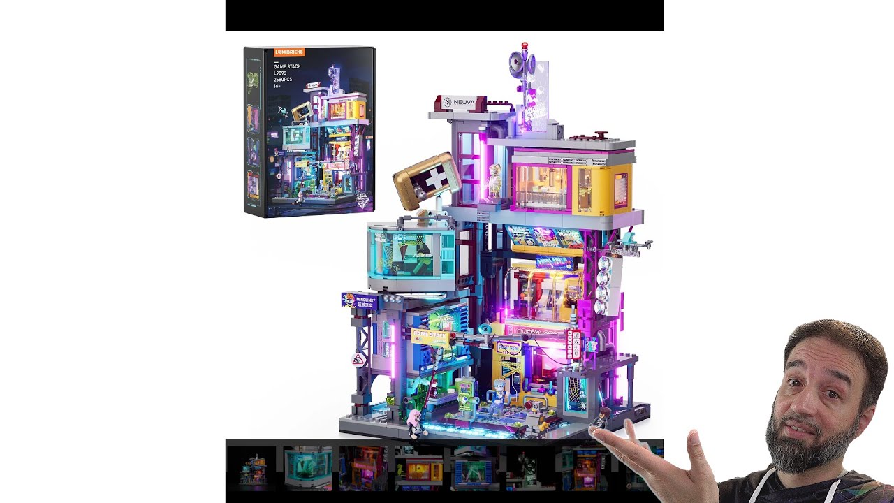 Lumibricks Cyberpunk Game Stack modular revealed & available already! 2580 pcs 