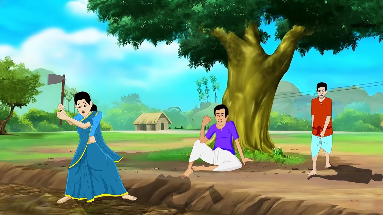 চাষির বুদ্ধির জোর Bengali Moral Stories Cartoon। Bangla Golpo। Thakumar Jhuli। Mukta cartoon