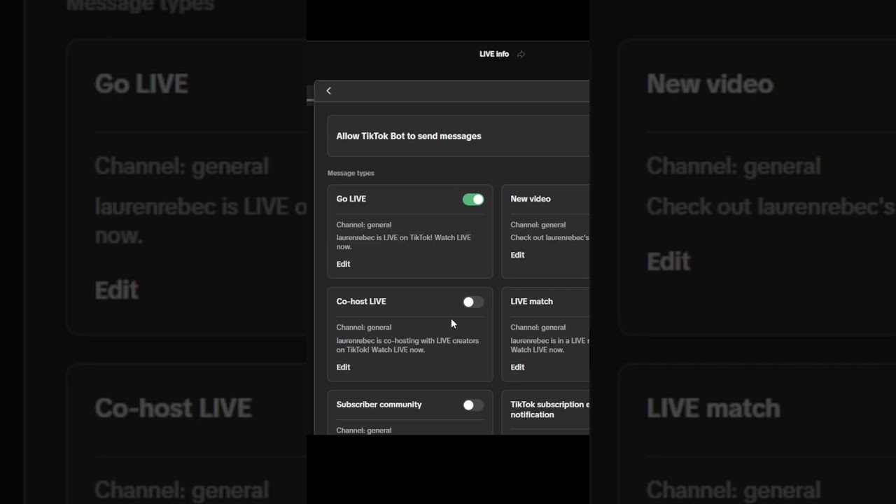 How to setup Tik Tok Live notifications on Discord
