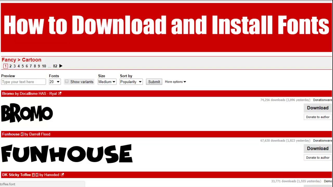 How to Download Fonts for free and Install Fonts Bangla 