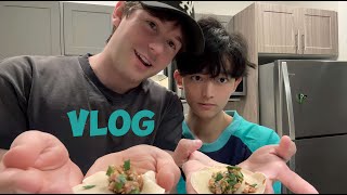 My Picky Canadian Boyfriend Cooks Dumplings For The First Time Cute Couple Vlog