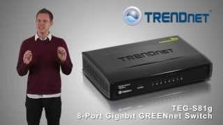 Trendnet 8-Port Gigabit Greennet Switch Teg-S81G