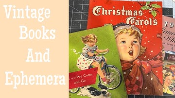 Vintage Ephemera and Books for Junk Journals