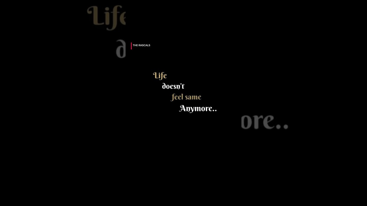 Life Doesn’t Feel the Same Anymore: A Silent Shift We All Felt | The Rascals