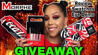 Morphe X Coca Cola Collection Review & GIVEAWAY | Thirst For Life Palette | Swatches | Eye Demo