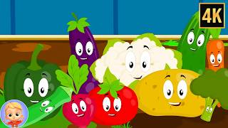 ten little vegetables jumping bed nursery rhymes baby songs