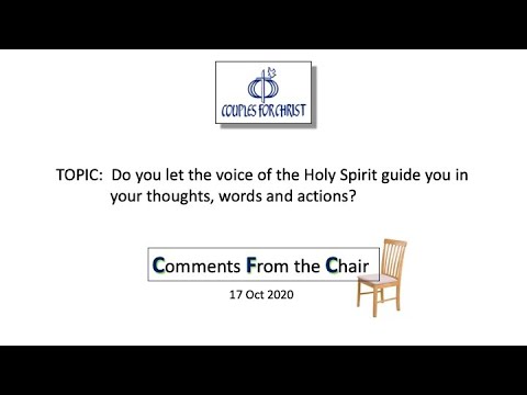 COMMENTS FROM THE CHAIR with Bro Bong Arjonillo - 17 October 2020