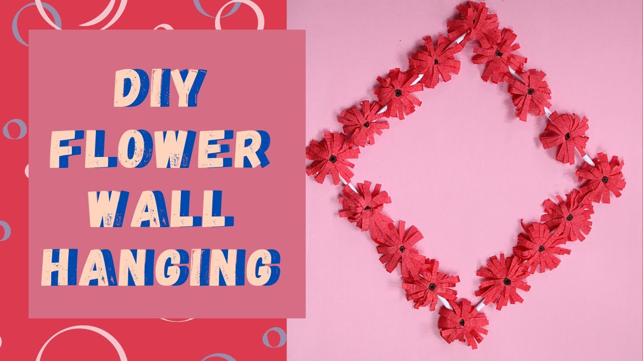 DIY Flower Wall Art🌸 YouTube