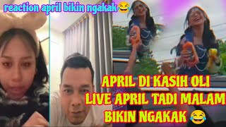 KOCAK BANGET LIVE APRIL SAAT DI HOTEL MALAH DITINGGAL SENDIRI ADA KASIHAN NYA TAPI BIKIN NGAKAK,, 