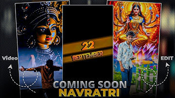 Happy Navratri Status Video Editing In vn app | Durga Puja Video Editing |
