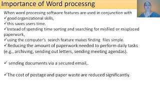 Sec-1A Office Automation Toolsintroduction To Word Processor