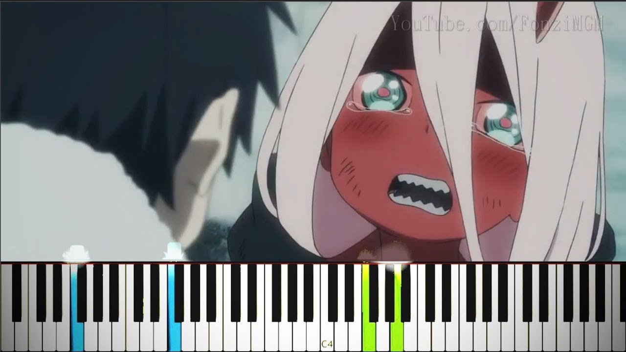 Download [Darling in the FranXX ED 4] "Hitori" - Episode 13 OST (Synthesia Piano Tutorial)