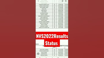 NVS 2022 Results Status #nvstatus