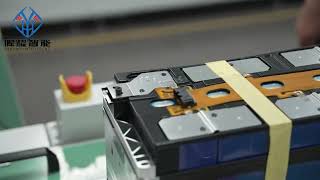 Customized battery module PACK assembly lines and related equipment for ESS applications. #battery