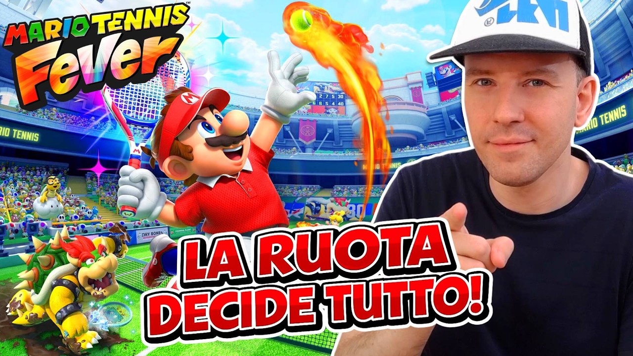 🔴LA RUOTA DECIDE TUTTO! 🎡 Personaggi racchette e campi RANDOM 😱 | Mario Tennis Fever🎾