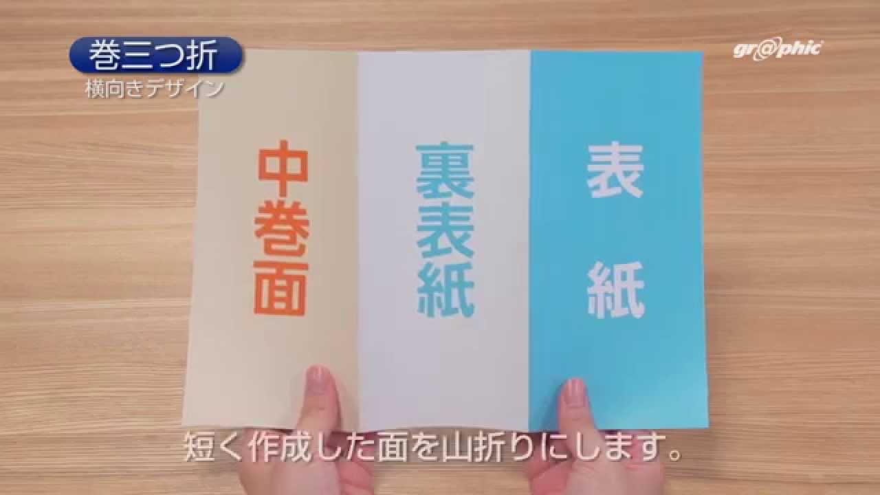 巻 三 つ折り