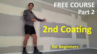 How to 2nd Coat Drywall Joints (Part 2) - D.I.Y Renovation - FREE COURSE