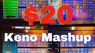Playing $20 on Different Games of Keno at Silverton Casino  Las Vegas