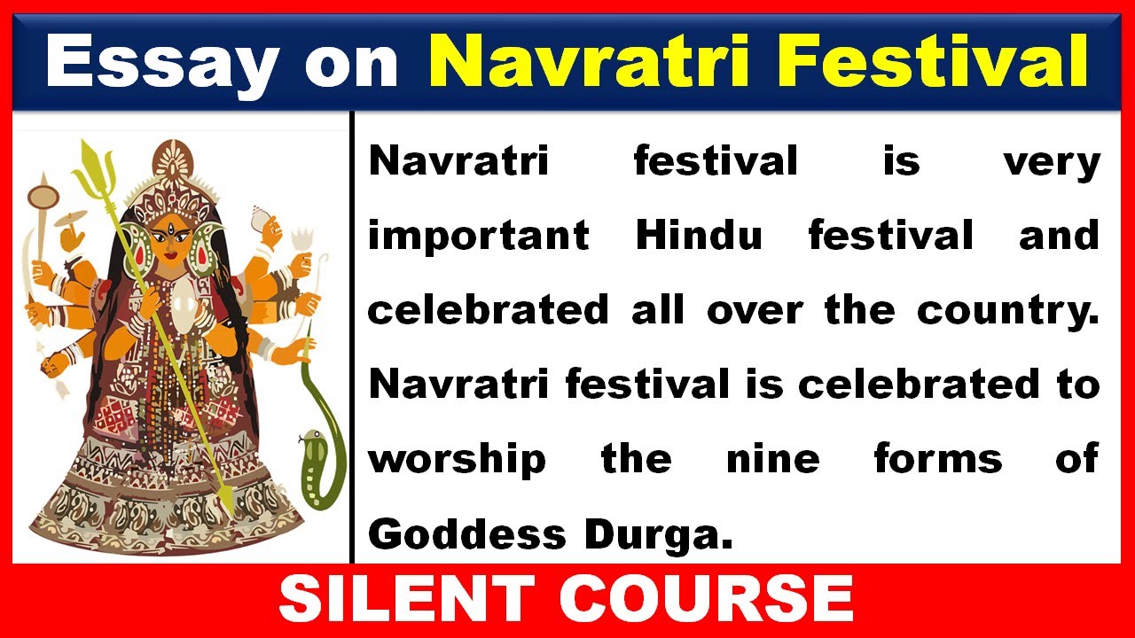 navratri easy essay in english