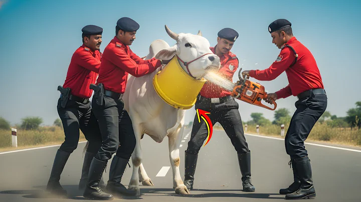 Rescue Team Saves Poor Cow Stuck in a Giant Bucket 🐄