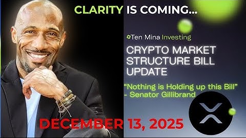 NEW CRYPTO MARKET STRUCTURE BILL UPDATE! MUST WATCH!!! 
