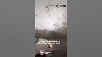 Wervelende storm in Sijangkang
