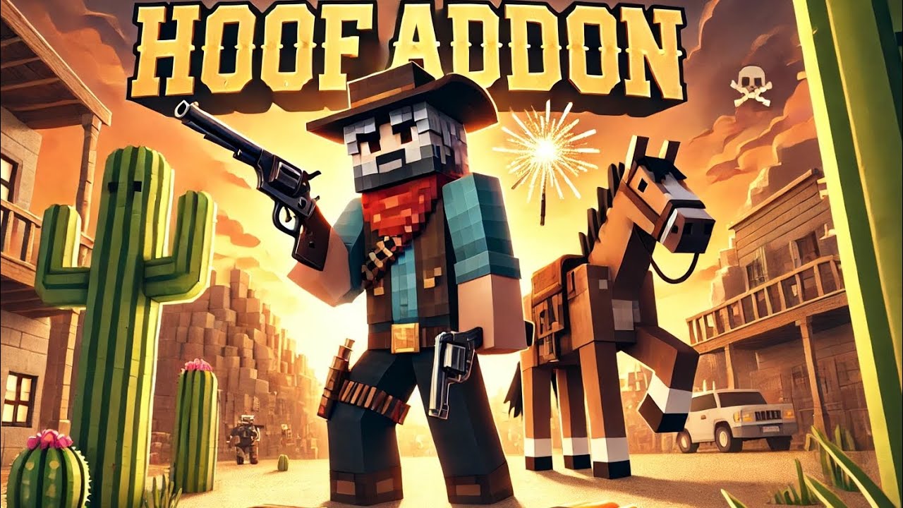 Rodebug Minecraft Red Dead Redemption Guns in Minecraft MCBE! | Hoof Addon Free Download ...