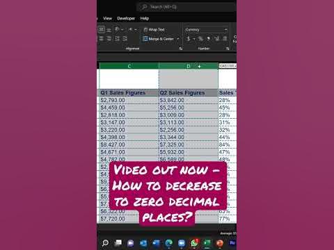 How to apply number format with zero decimal places - YouTube