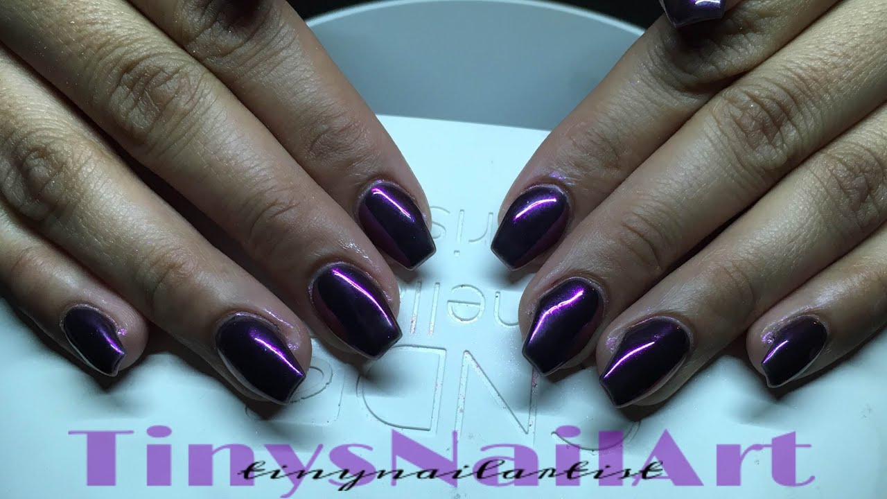 Coffin Chrome Nails Ft Wildflowers Powder Sugar Collection You Coffin Chrome Nails Ft Wildflowers Powder Sugar Collection