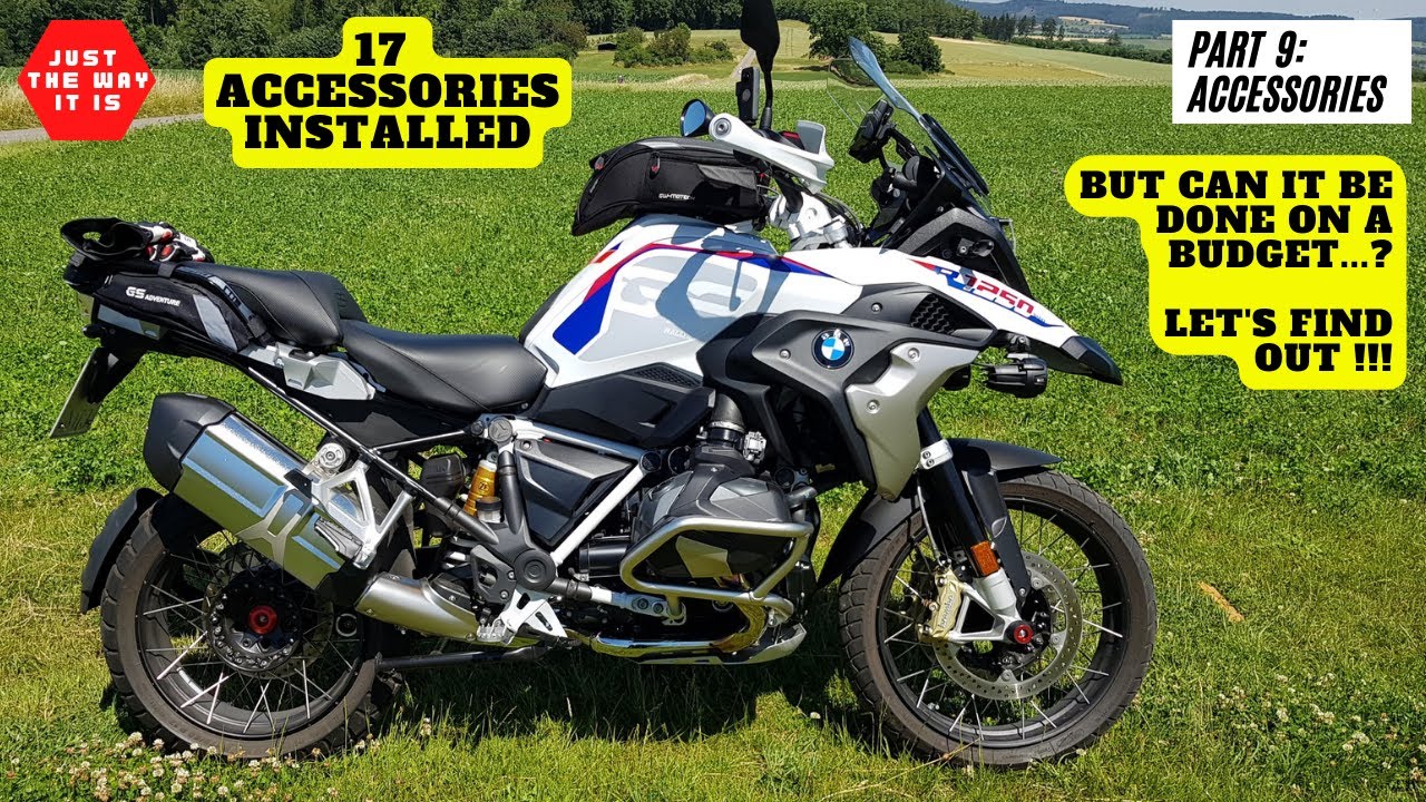 BMW R1250GS Accessories and Upgrades Part 1 of 2 ---- 17 Budget Accessories  on Test - ENG/DEU - YouTube