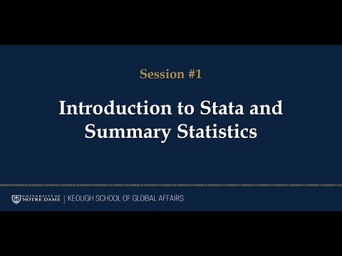 Learning Stata -