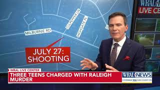 Three teens charged with Raleigh murder