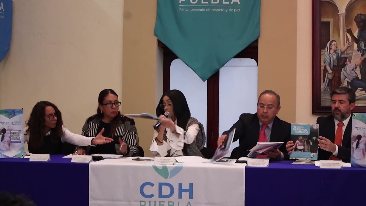 Rueda de prensa CEDH Puebla