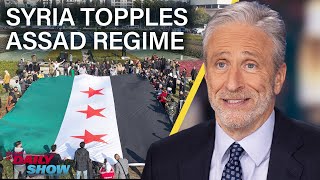 Jon Stewart On Ad Regimes End In Syria & Trumps Pre-Presidential Europe Visit
