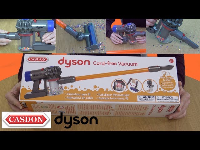 Dyson V8 Cord Free Toy Vacuum By Casdon. Unboxing & Demonstration - YouTube