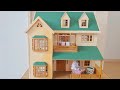 緑の丘のすてきなお家 3階建て シルバニアファミリー ショコラウサギ 家具を並べるよ！Sylvanian Families