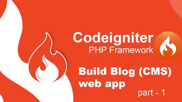 Blog CMS website in CodeIgniter 3 [part 1]