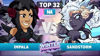 Impala vs. Sandstorm - Top 32 - NA - Brawlhalla Winter Championship 2023