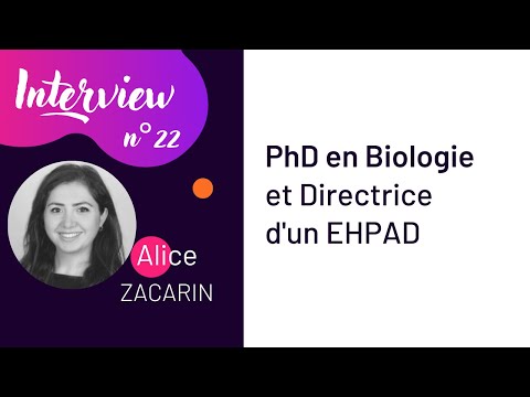 22) PhD et directrice d'un EHPAD : Alice - YouTube