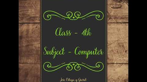 Class 4th  Subject computer  Chapter 3 Topic renaming a file/folder