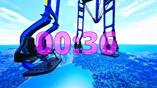 2 Min Timer ⏳ Super High Swing Roller Coaster Flat Ride